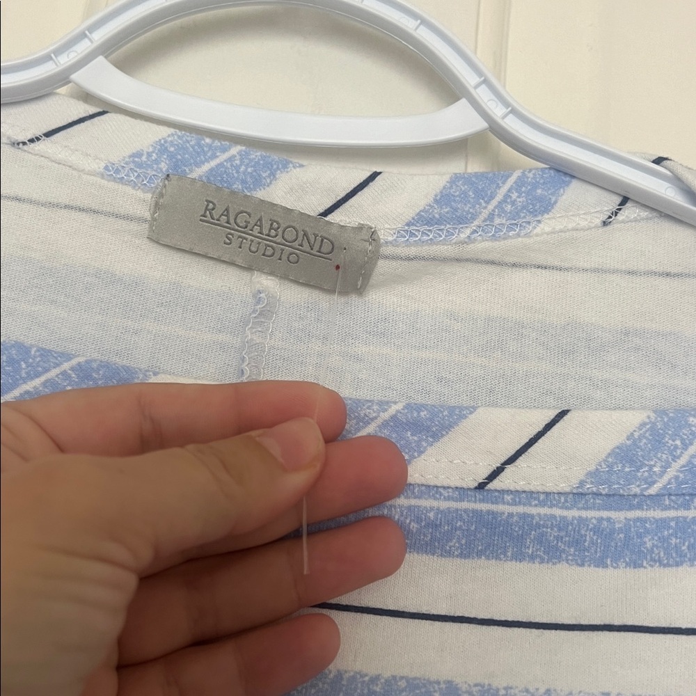 Free People Ragabond By The Sea Maxi Tee ~Cape Cod~ size xs NWOT oversized - Picture 7 of 9